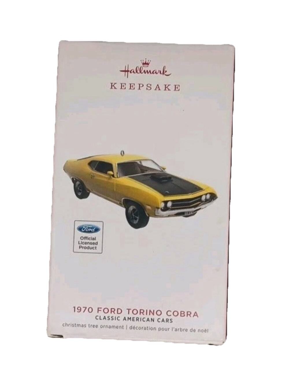 Hallmark 2019 Classic American Cars 1970 FORD Torino Cobra Ornament New